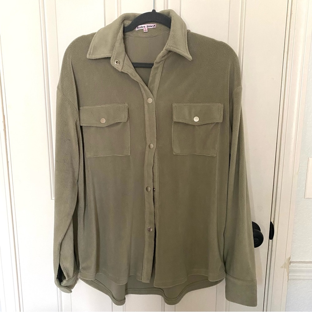 Cozy Fleece Button Up Shirt